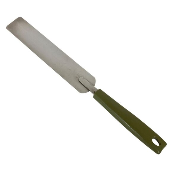 Vintage Ekco Stainless Steel Icing Spreader With Avocado Green Handle USA Made - Picture 3 of 5